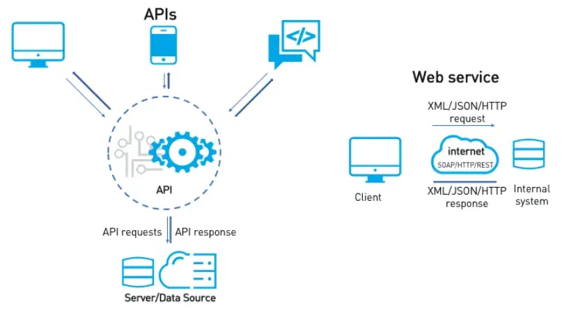 Differences between API and Web Service